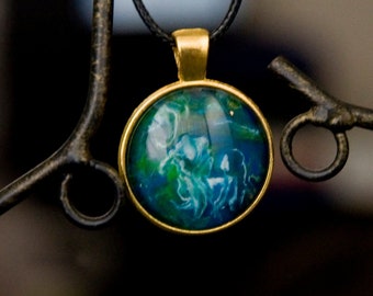 Pendentif cabochon Couverture Nuageuse