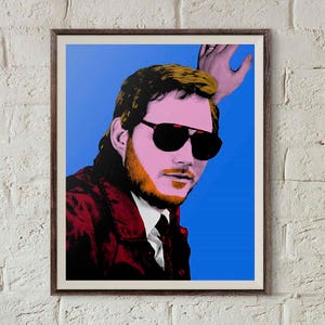 Andy Dwyer, Parks and Recreation Poster,Bert Macklin FBI,Pop Art Portrait,Printable Wall Art,Chris Pratt,Andy Warhol Poster,Digital Download