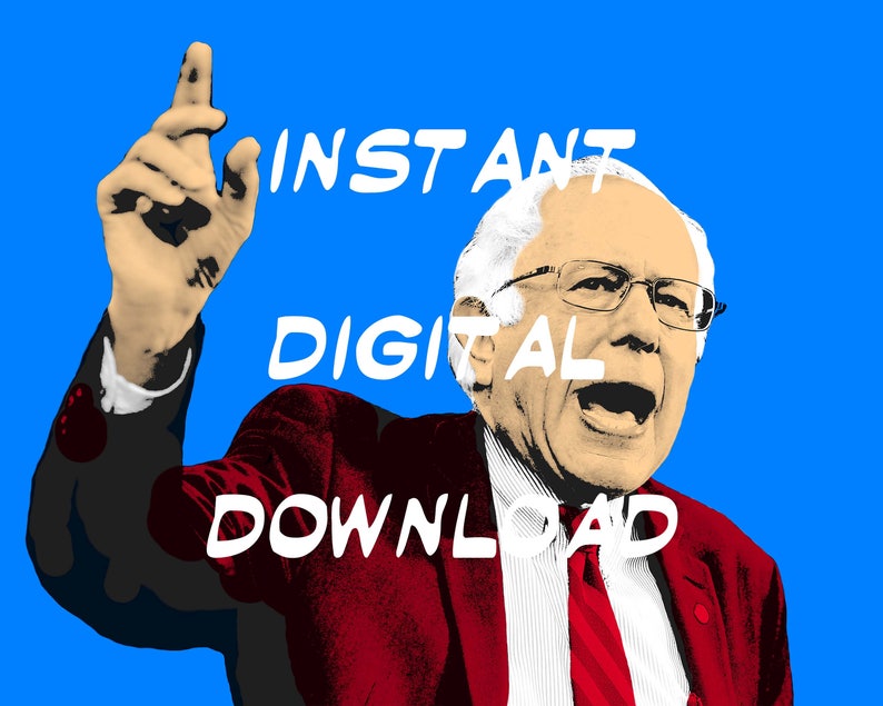 Bernie Sanders, Andy Warhol Poster, Bernie Sanders 2020, Printable Art ...