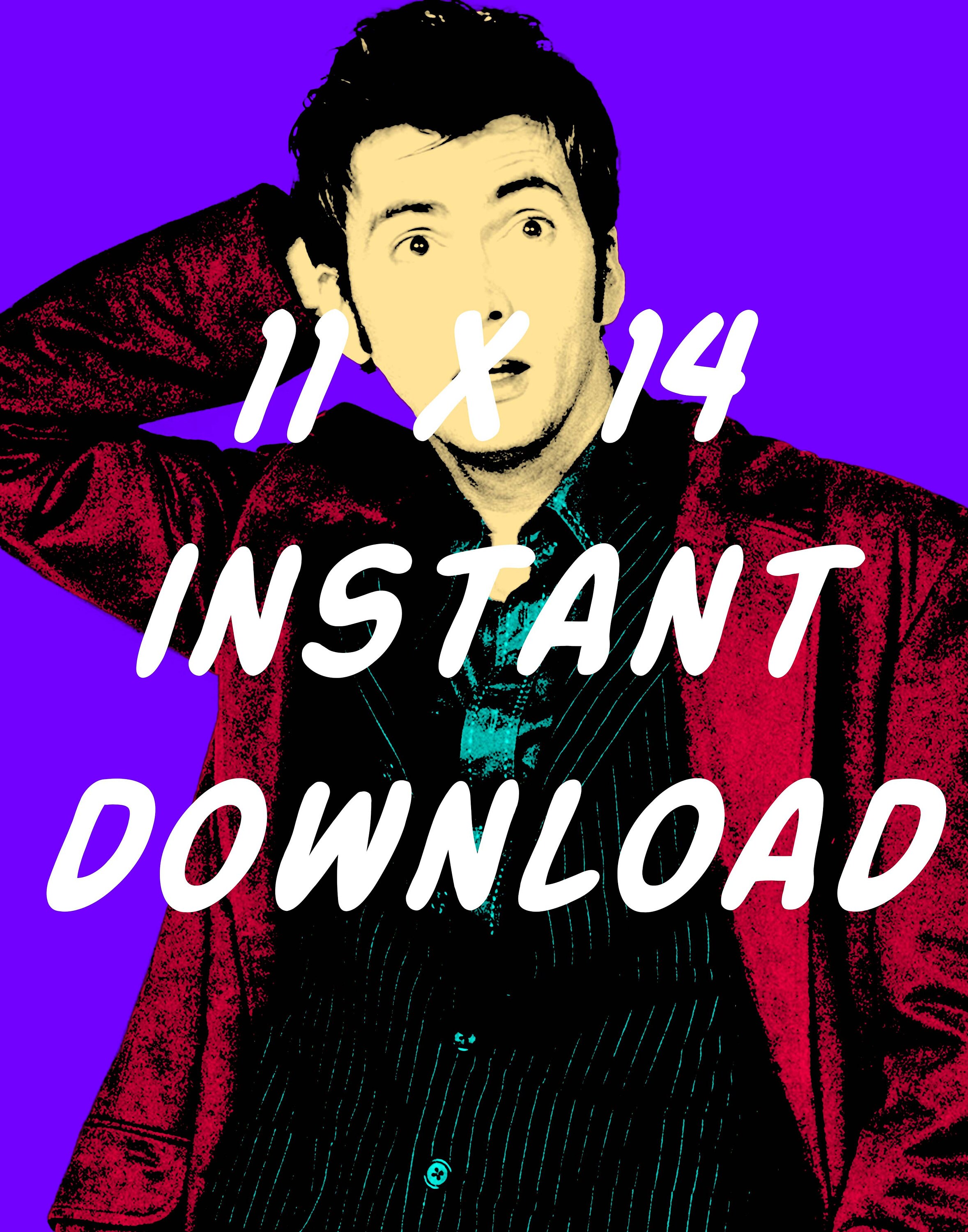 Doctor Who Printable, David Tennant, Tenth Doctor, Andy Warhol Print ...