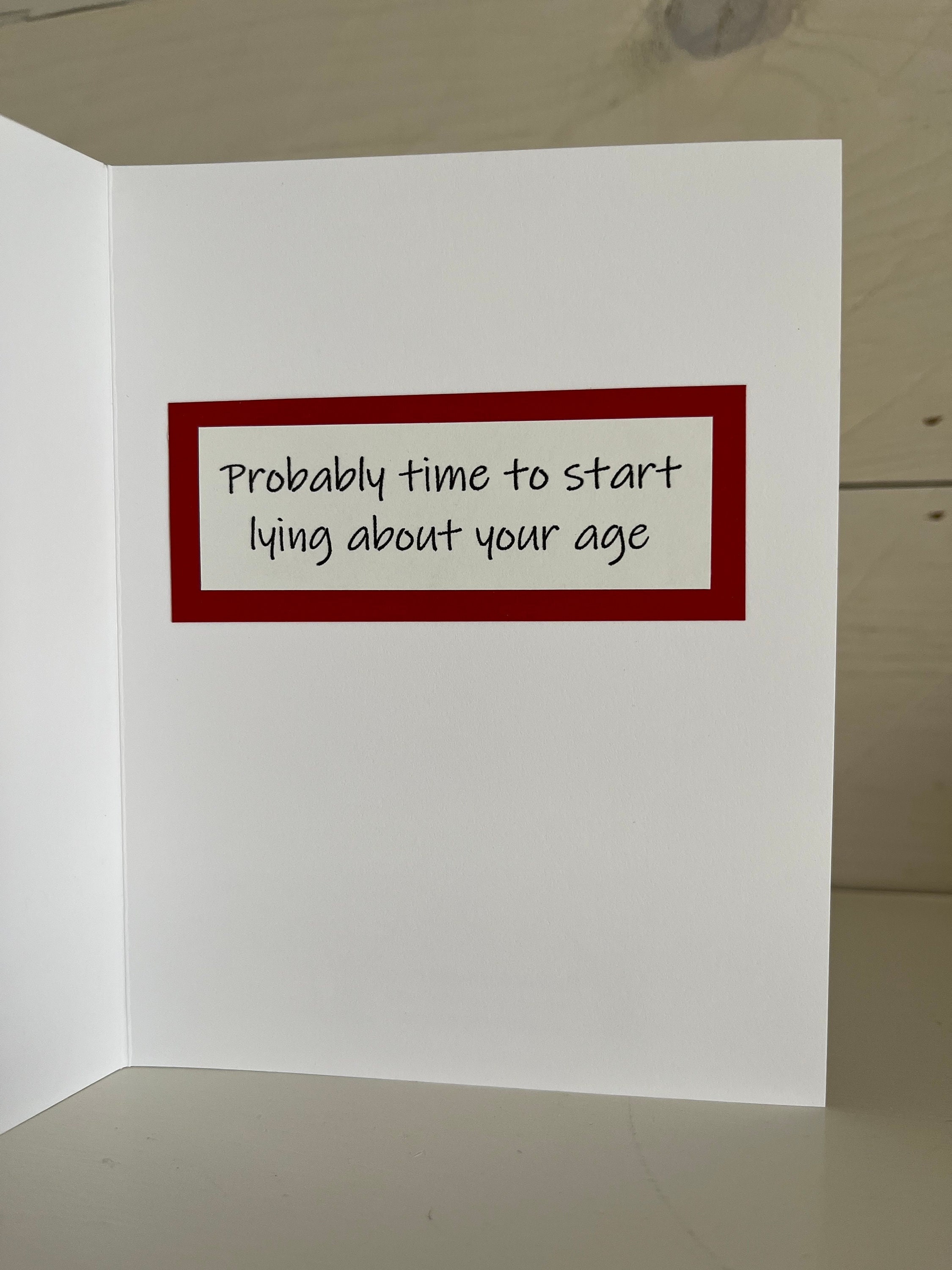Time to Lie About Your Age Etsy