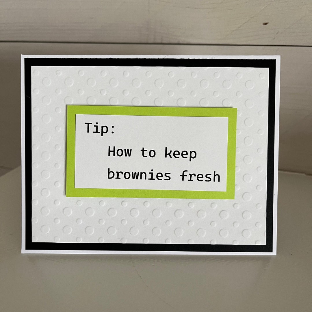 Keeping Brownies Fresh Etsy