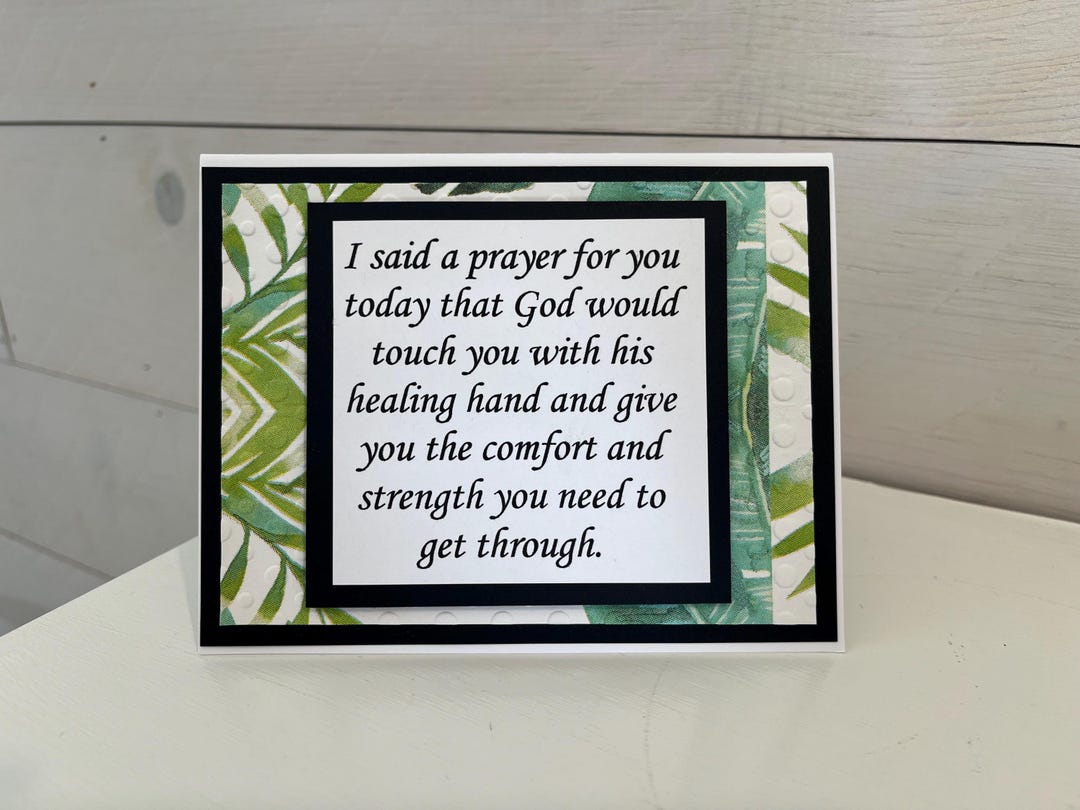 Religious Get Well Card Etsy