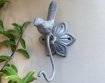 Bird Wall Hook, Home Decor, For The Home, Towel Holder, Gray Home Decor, Key Hook