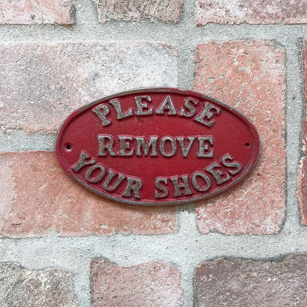 Remove Your Shoes Sign, Entryway Sign, No Shoes In House, Welcome Sign