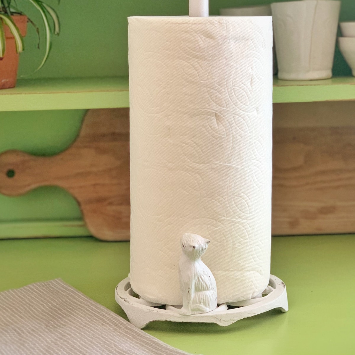 Creamy White Paper Towel Holder - Etsy