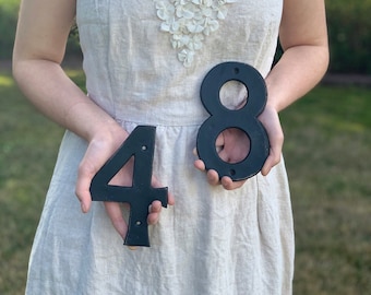 Large Iron House Numbers, Modern Style, Home Decor
