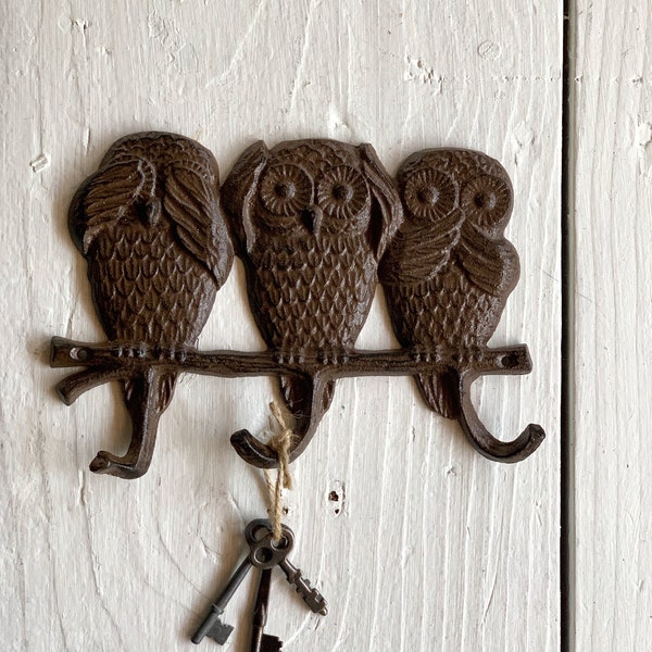 Owl Wall Hooks Etsy