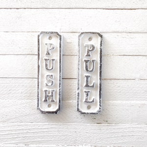 Push Sign, Pull Sign, Gate Sign, Front Gate Decor, Door Signs, Push Plaque, Push Pull Plaque, Garden Decor, Outdoor Decor