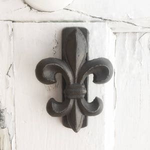 Kleine ijzeren deurklopper, Fleur de Lis Home Decor, voor thuis