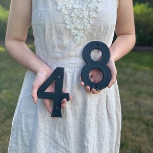 Large Iron House Numbers, Modern Style, Home Decor