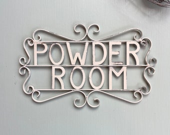 Powder Room Sign, Bathroom Decor, Powder Room Decor, Rustic Decor