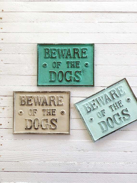 Dog Sign Metal Dog Sign Etsy