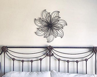 Flower Wall Decor, Large Wall Art, Wall Hanging Metal Wall Decor, Wall Decor, Wall Art, Metal Decoration Floral Art