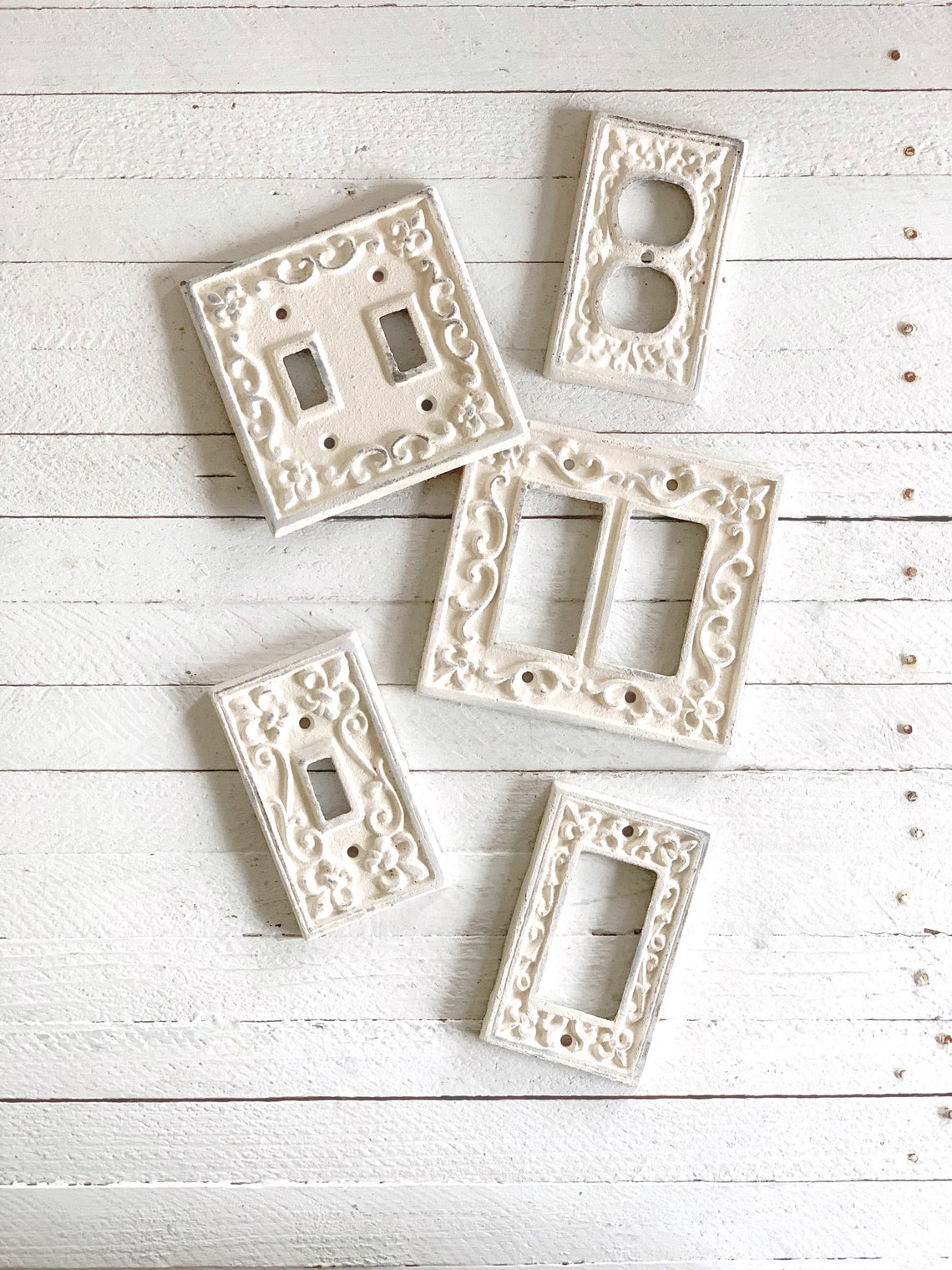 Double Rocker Light Switch Covers Cast Iron Switch Cover Etsy