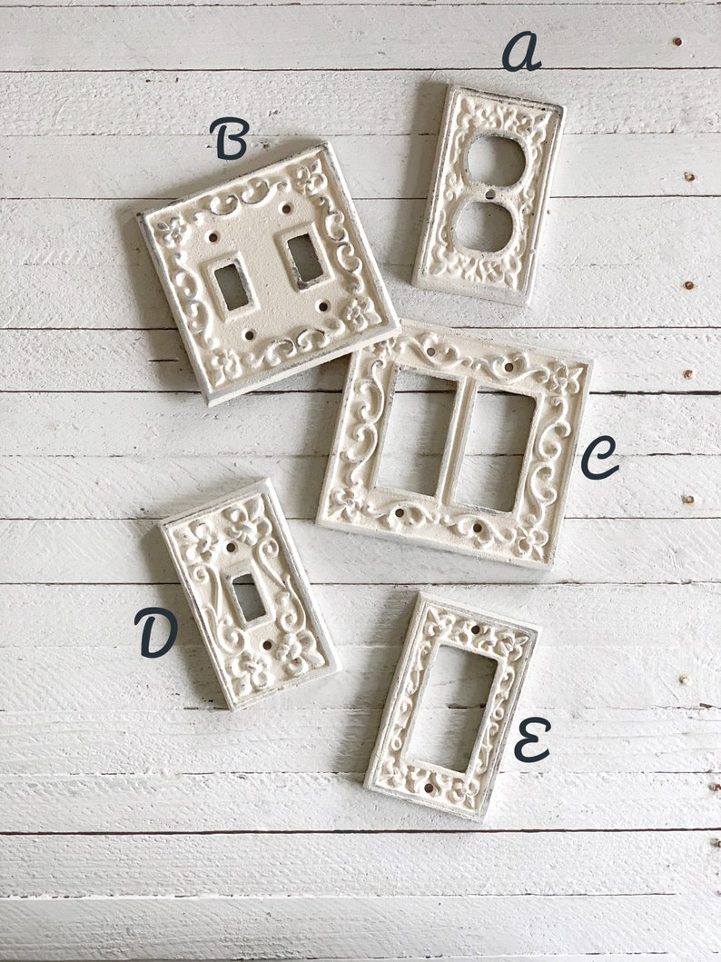 Single Rocker Light Switch Covers Cast Iron Switch Cover Etsy