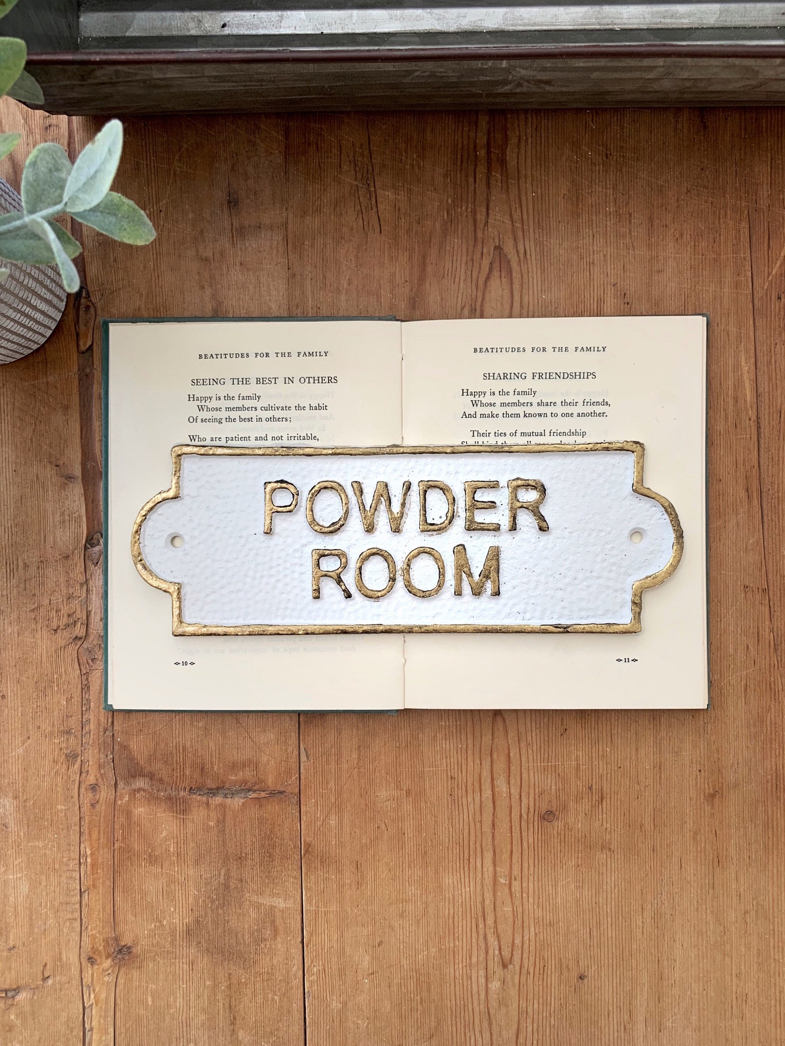 Powder Room Door Sign French Bathroom Door Sign Door Plaque Etsy New