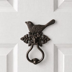 Iron Bird Door Knocker, Front Door Decor, Home Decor, For The Home, Garden Decor Distressed Finish
