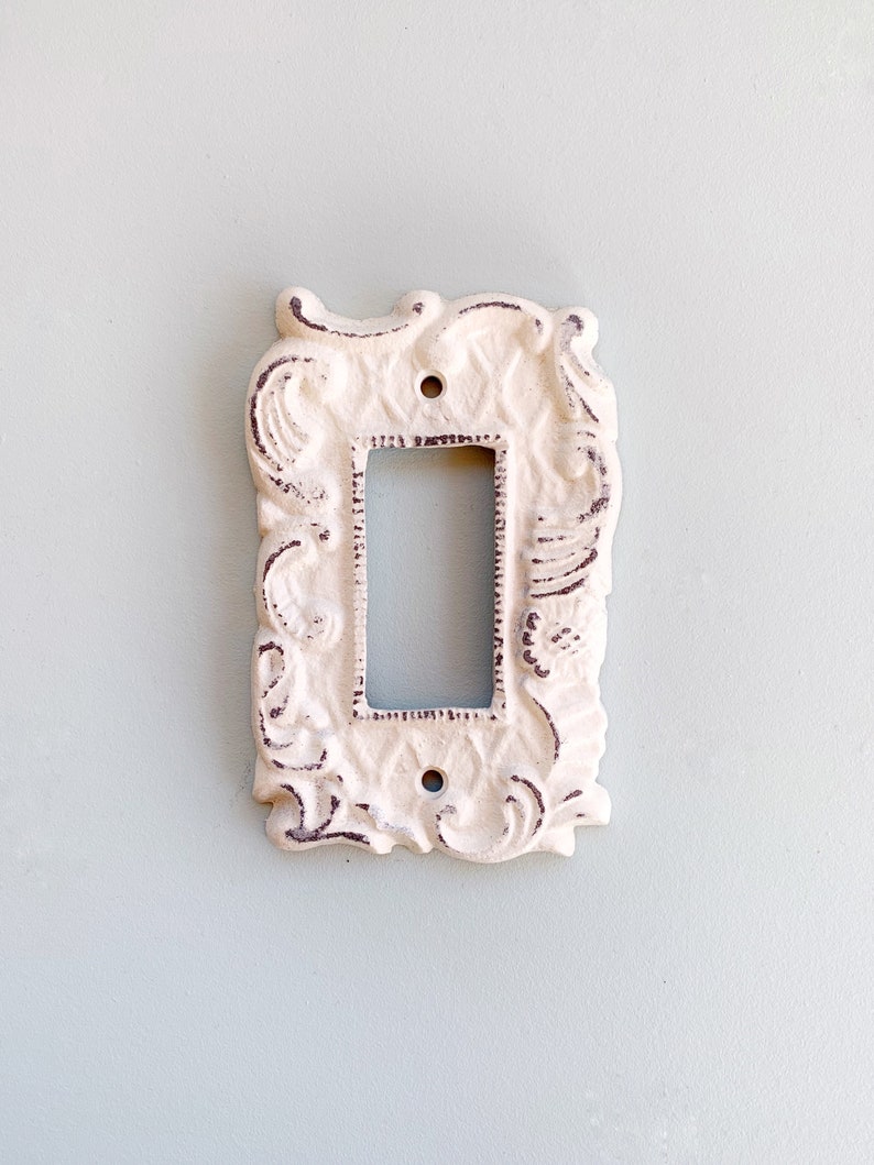 Single Rocker Light Switch Covers Cast Iron Switch Cover Etsy