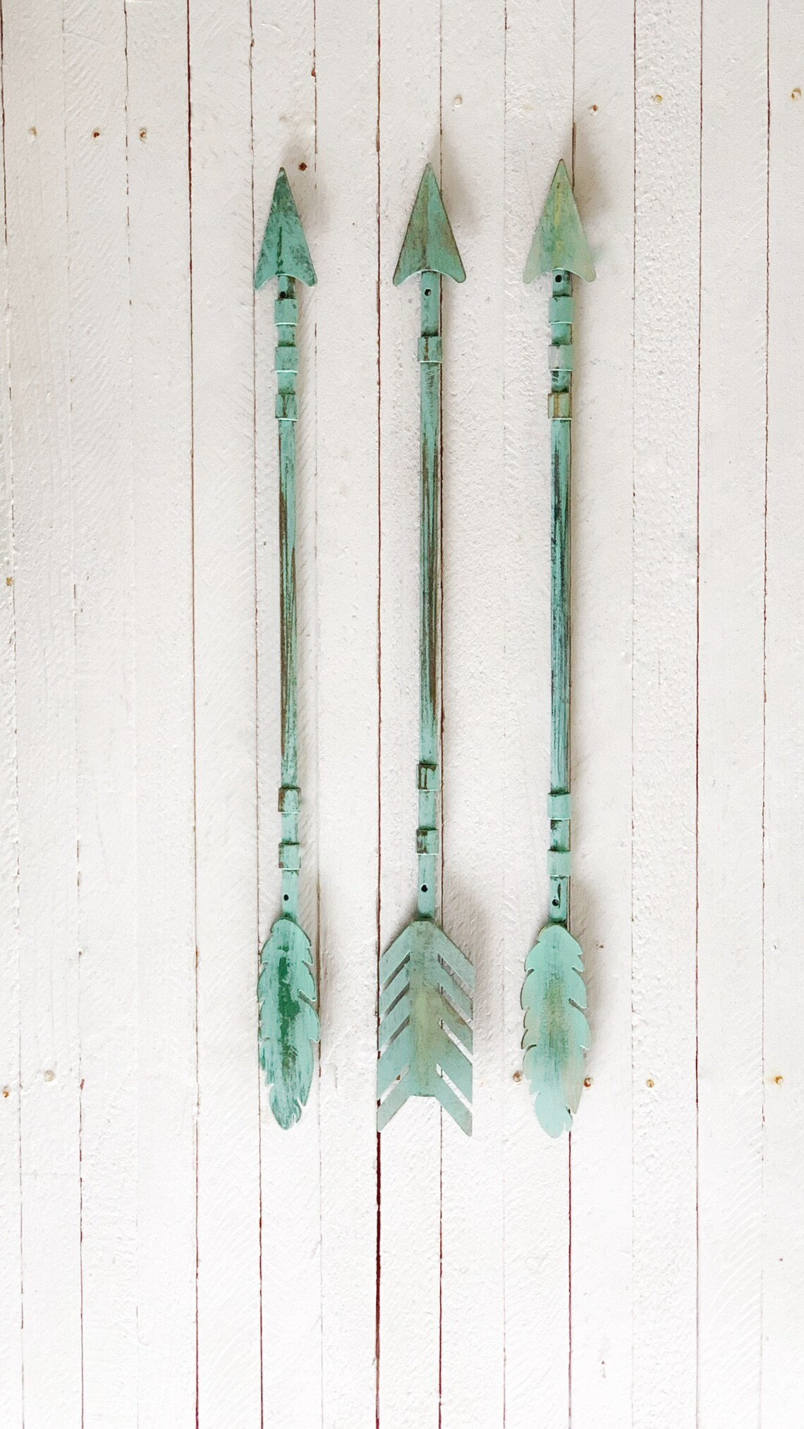 Arrow Wall Art Set of 3 Arrow Wall Decor Tribal Decor Etsy