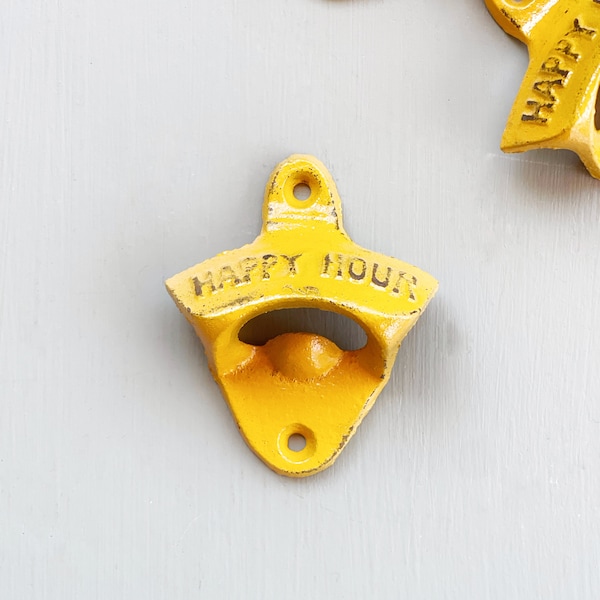 Metal Bottle Opener, Bottle Opener Wall Mount,Happy Hour