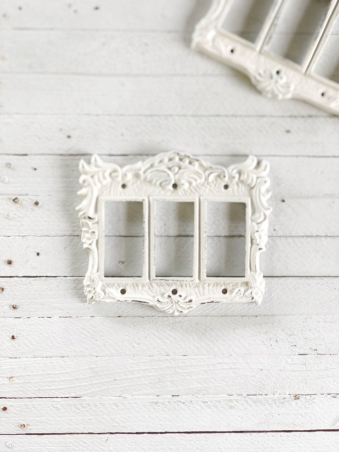 Triple Light Switch Covers, Cast Iron Switch Cover, Triple Plate Cover