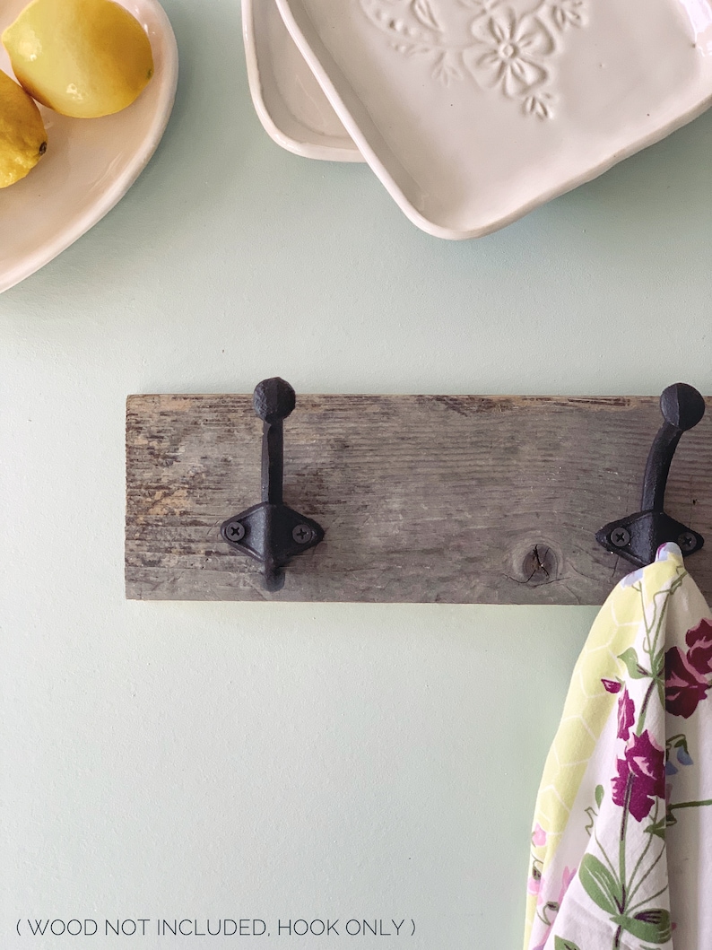 Modern FarmHouse Hook, Industrial Metal Hook, Towel Hook, Iron Coat Hook, Small Hook, Key Hook, Bathroom Hook, Hook Only image 1