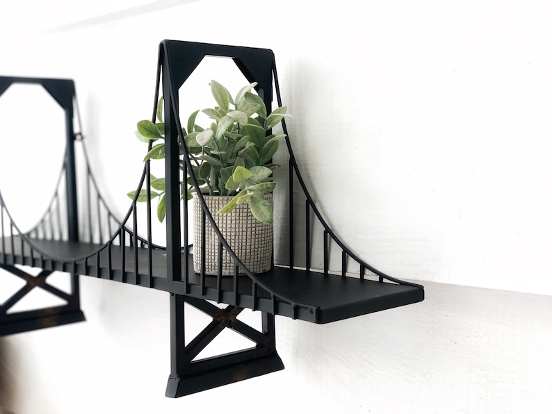 Metal Bridge Wall Shelf San Fransisco Bridge Bridge Wall Etsy