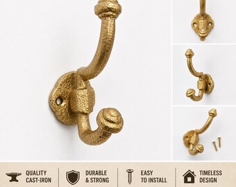 Wandhaken, Moderne Wandhaken, Wandhalter für Mäntel, Handtuchhaken, Haken Nur
