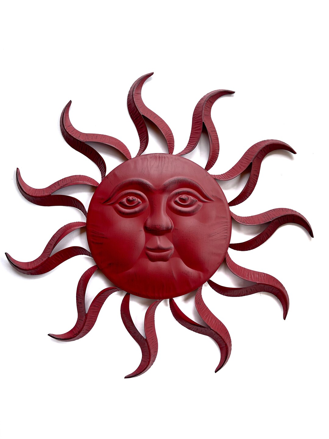 Metal Sun Wall Decor, Metal Sun Face, Garden Decor, Outdoor Decor Etsy