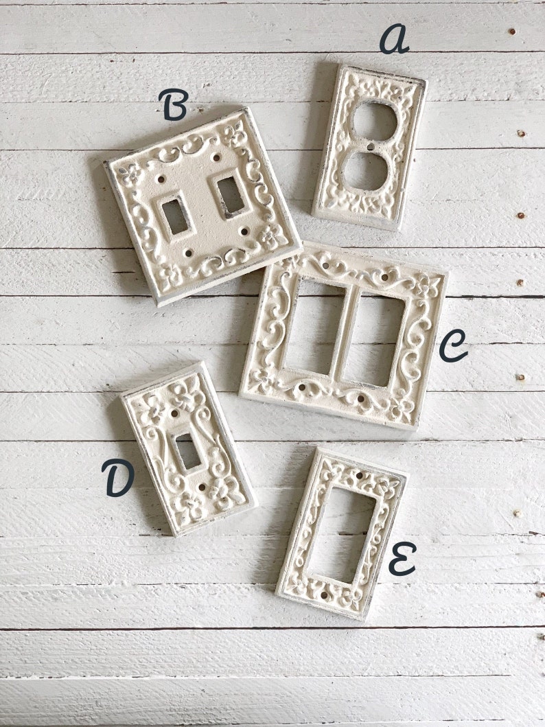 Triple Light Switch Covers Cast Iron Switch Cover Triple Etsy