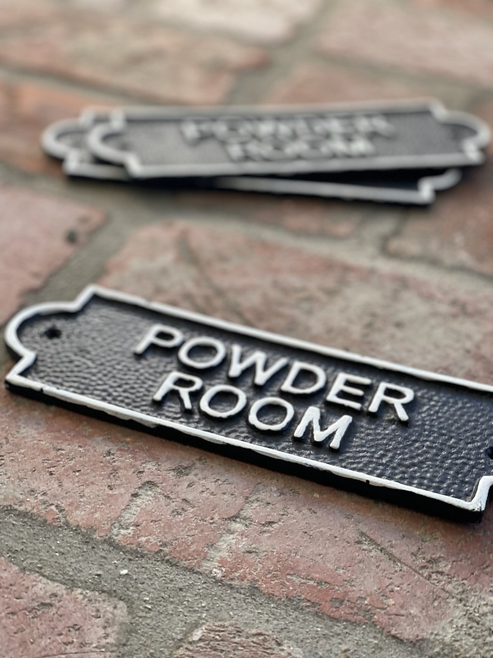 Powder Room Door Sign French Bathroom Door Sign Door Plaque Etsy