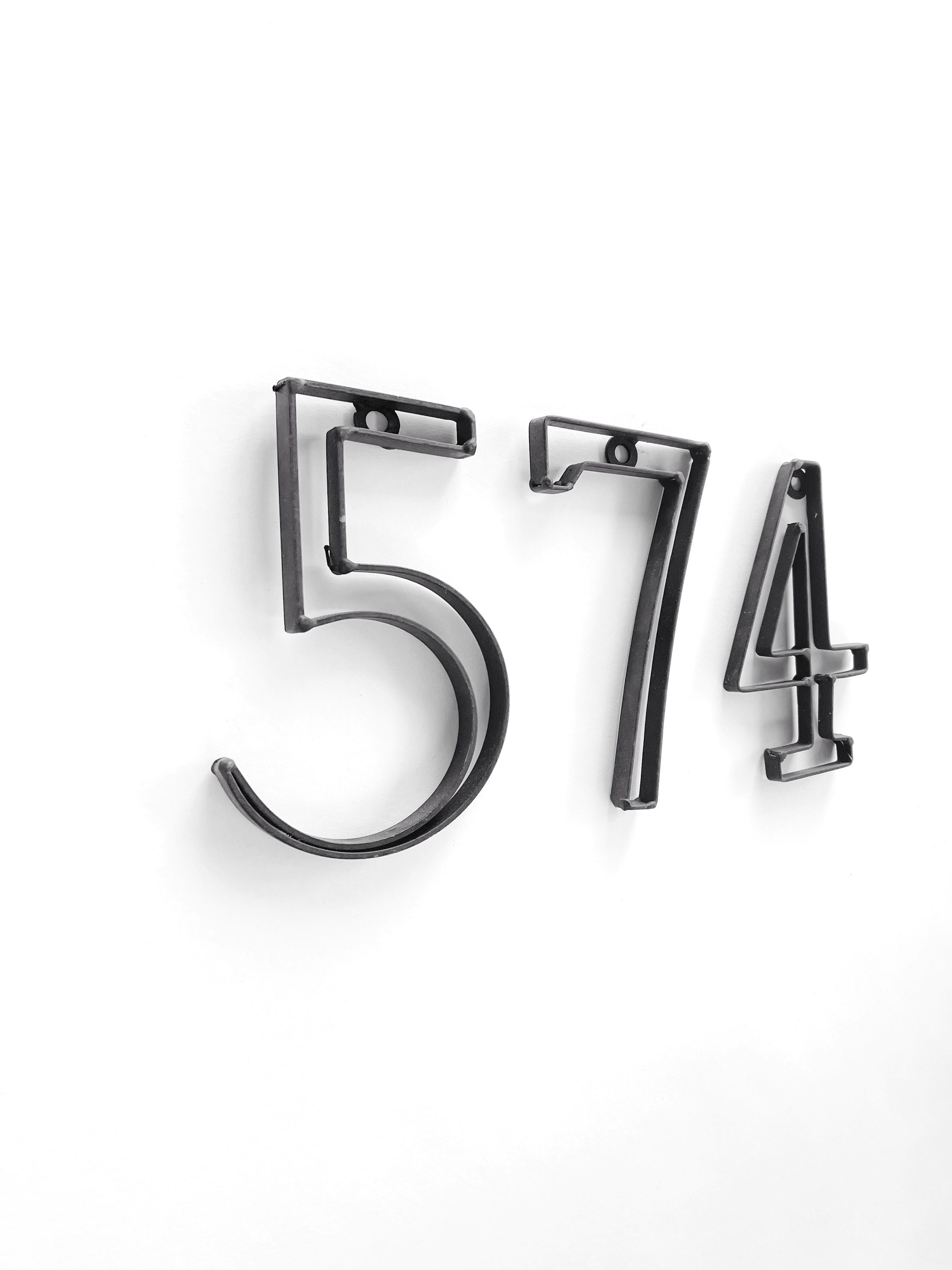 Iron Numbers Home Decor for the Home Street Numbers Etsy