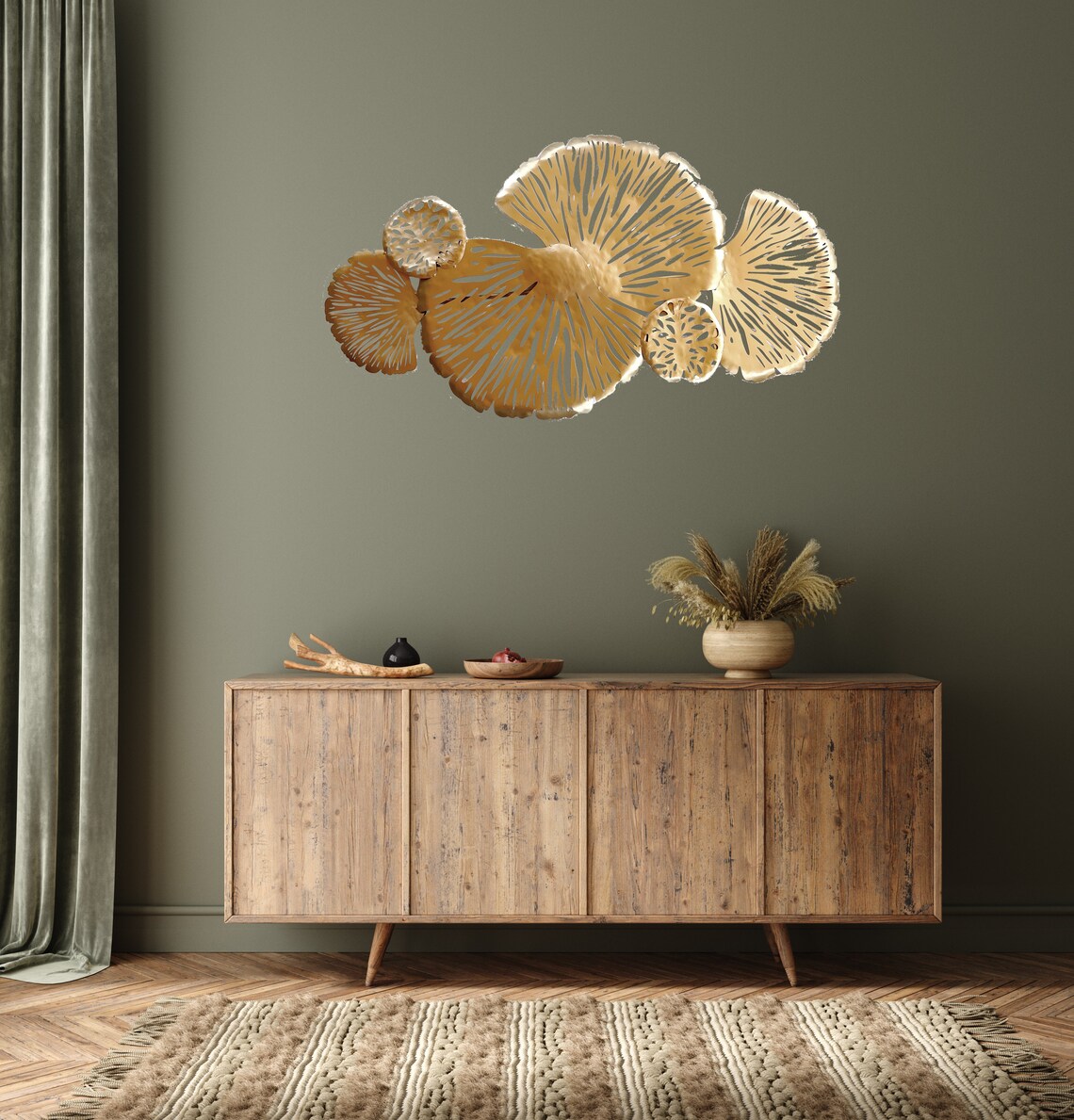 Metal Coral Reef Wall Art Gold Coral Wall Art Coastal Coral Etsy