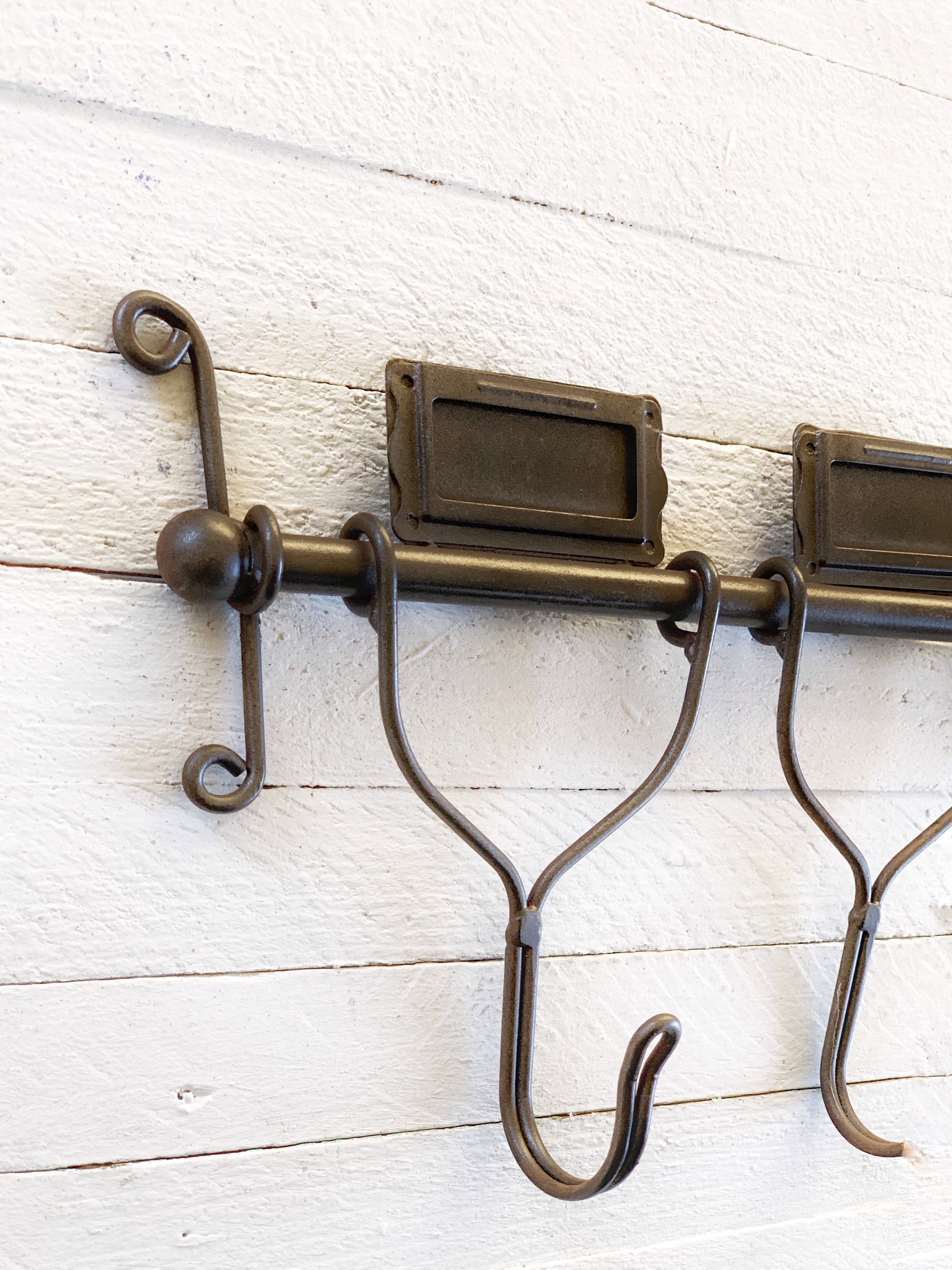 5 Hook Metal Wall Hooks Metal Wall Decor for the Home Etsy