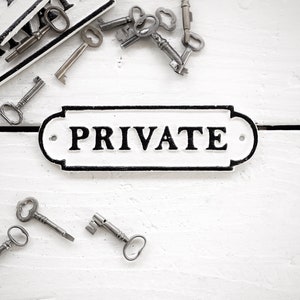 Private Door Sign, Private Property Sign, Private Drive Sign, Metal Sign, Rustic Sign