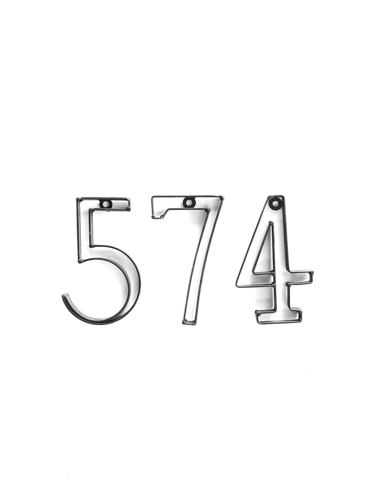 Iron Numbers Home Decor for the Home Street Numbers Etsy