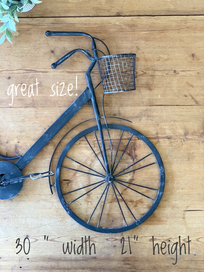 hanging bike on wall for decoration