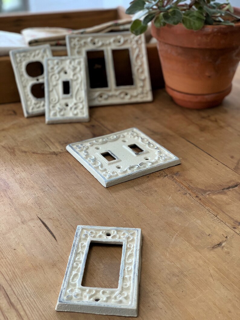 Single Rocker Light Switch Covers Cast Iron Switch Cover Etsy