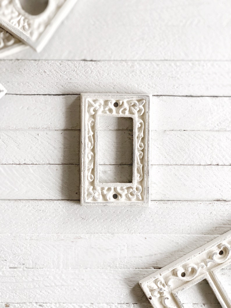 Single Rocker Light Switch Covers Cast Iron Switch Cover Etsy