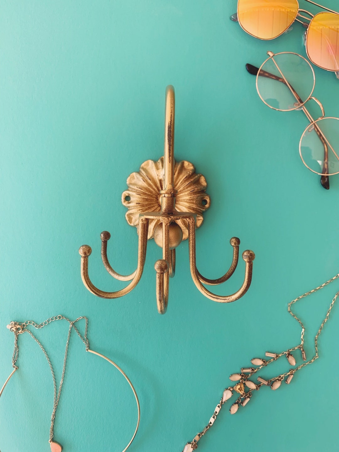 Metal Jewelry Display. Swivel Jewelry Holder Scarf Holder Etsy