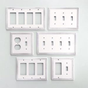 Modern Metal Light Switch Plate Cover-Minimalist Wall Plate For Contemporary Home Decor