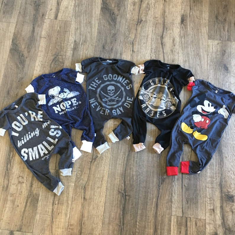 Rock Band Romper Baby Romper Handmade Baby Clothes Baby Etsy