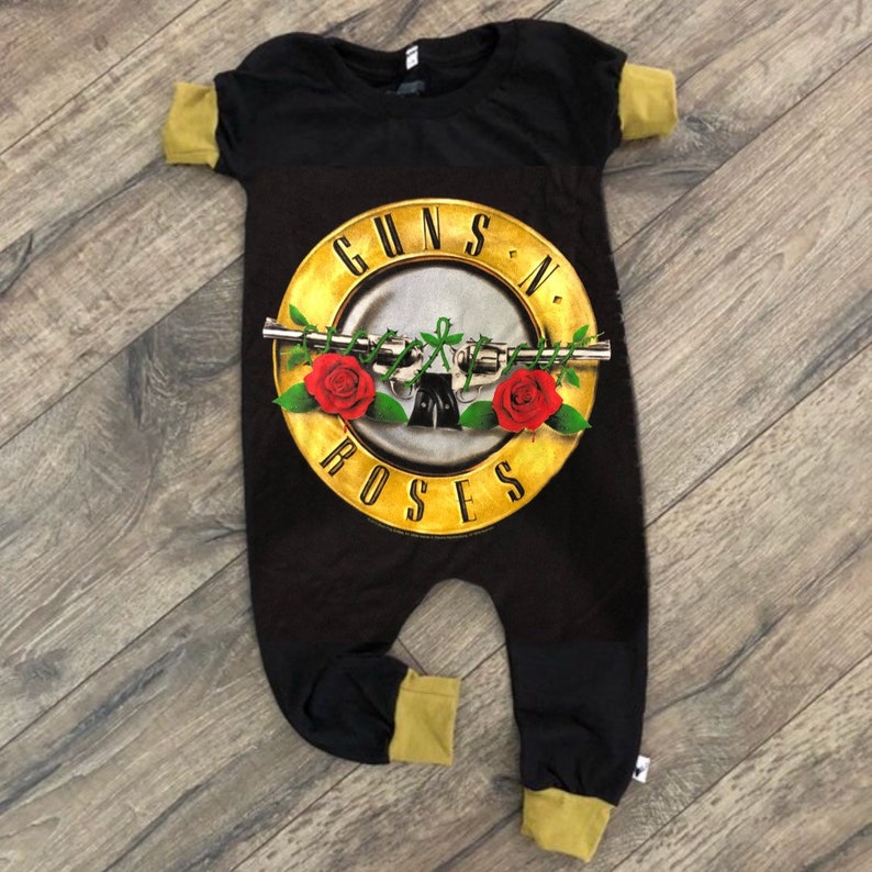 Rock Band Romper Baby Romper Handmade Baby Clothes Baby Etsy