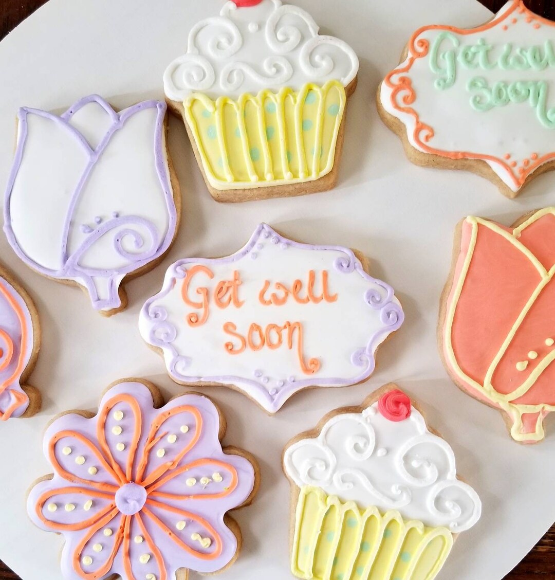 12 Get Well Cookies Etsy