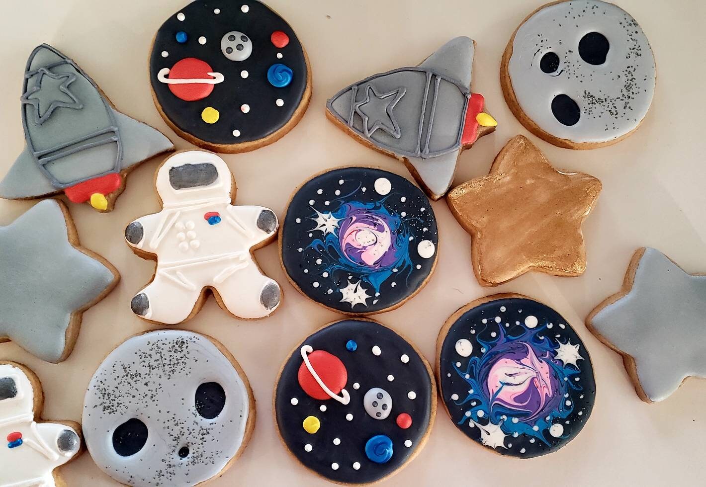 Outer space cookies 12 Etsy