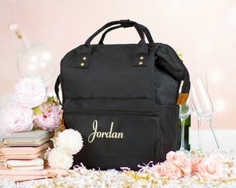 Custom Work Bag Gift, Personalized College School Shoulder Bag, Girl&#39;s Day Trip Travel Backpack, Teacher&#39;s Appreciation Book Bag for Her