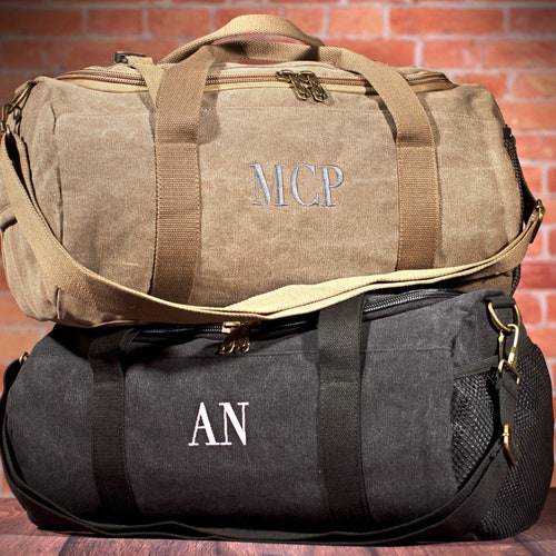Men's XL Duffle Bag Personalized Groomsmen Gift Weekender Etsy