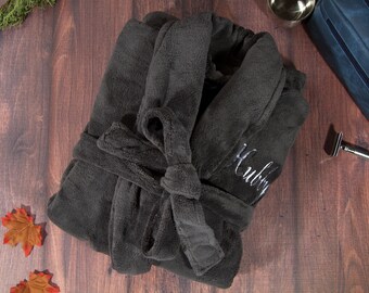 monogram robe for him