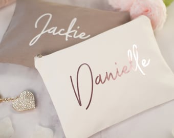 Canvas Bag Personalized Back to School School Case Pencil Case for Kids Pencil Pouch Custom Case Zipper Pouch Canvas Bag